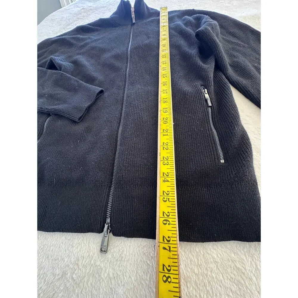 Michael Kors Extra merino wool sweater‎ front zipper men size L